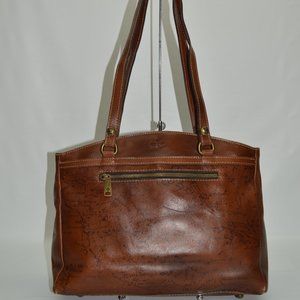 Patricia Nash Signature Map Design Poppy Tote